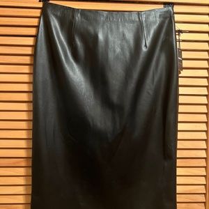 Pleather Pencil Skirt